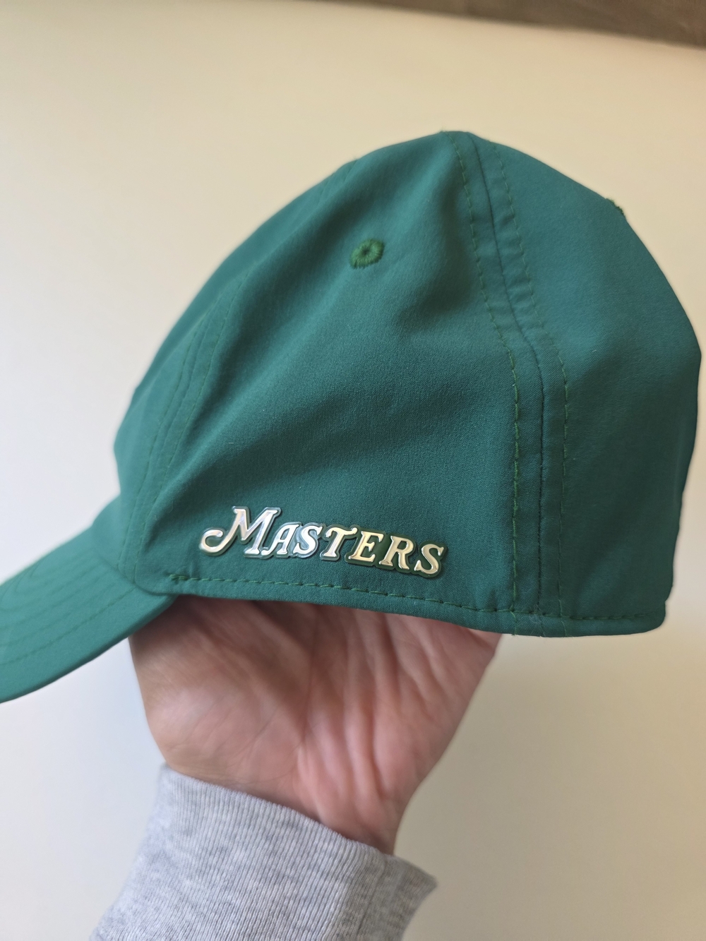 Masters Embroidered Classic Green Golf Cap with Yellow Logo - Athletic Material - Picture 5 of 6